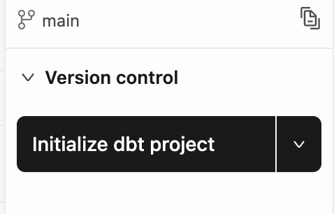 Initialize dbt project Initialize dbt project